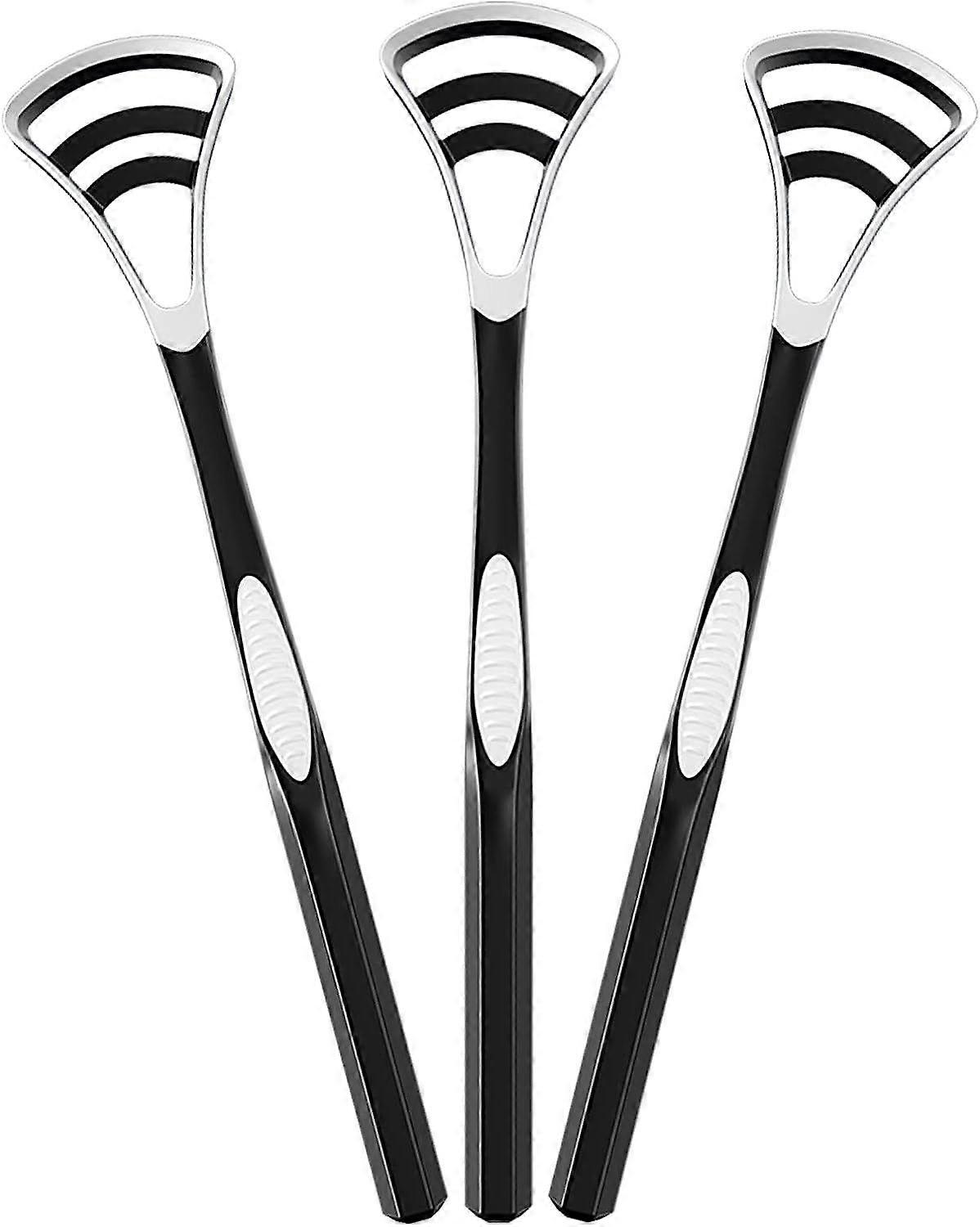 Tongue Scraper, Pack of 3 Tongue Cleaner for Oral Hygiene and Fresh Breath, Easy to Use and Clean