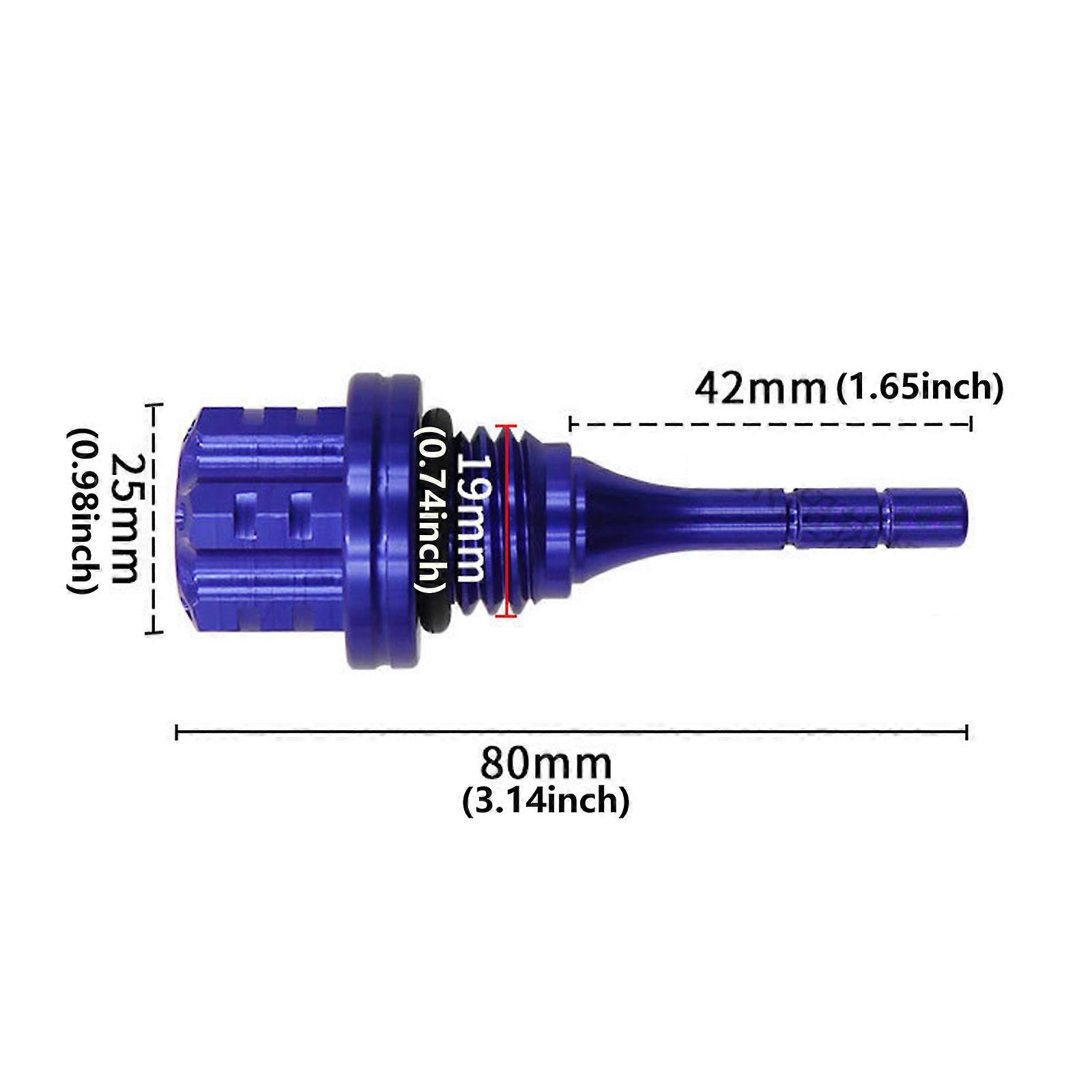 Motorcycle Engine Oil Dipstick Aluminum Hexagonal Oil Dipstick Dip ...