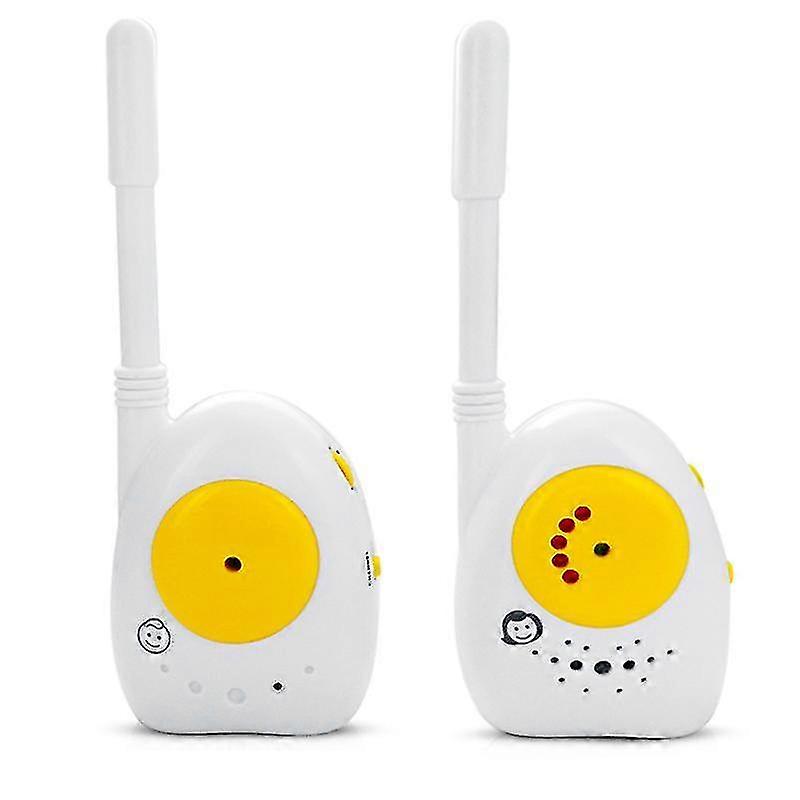 Wireless Audio Baby Monitor with Cry Detection - Battery-Powered, 100m Range & LED Alerts