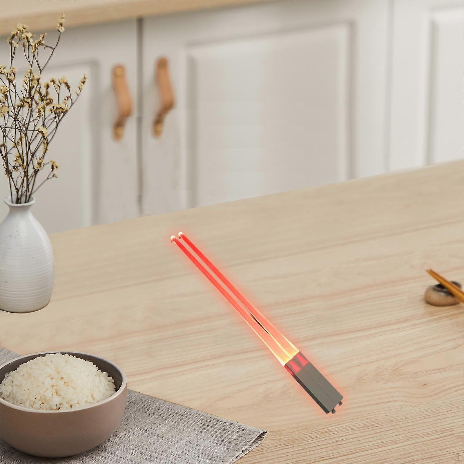 Illuminated Lightsaber Chopsticks for Festive Dining