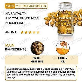 30stk Vitamin Keratin Care Olie Beskadiget Serum Glat Anti-tab gylden