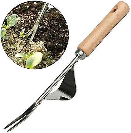 Weeding Tool, Stainless Steel Hand Weeder, Ergonomic, Metal Leverage Base