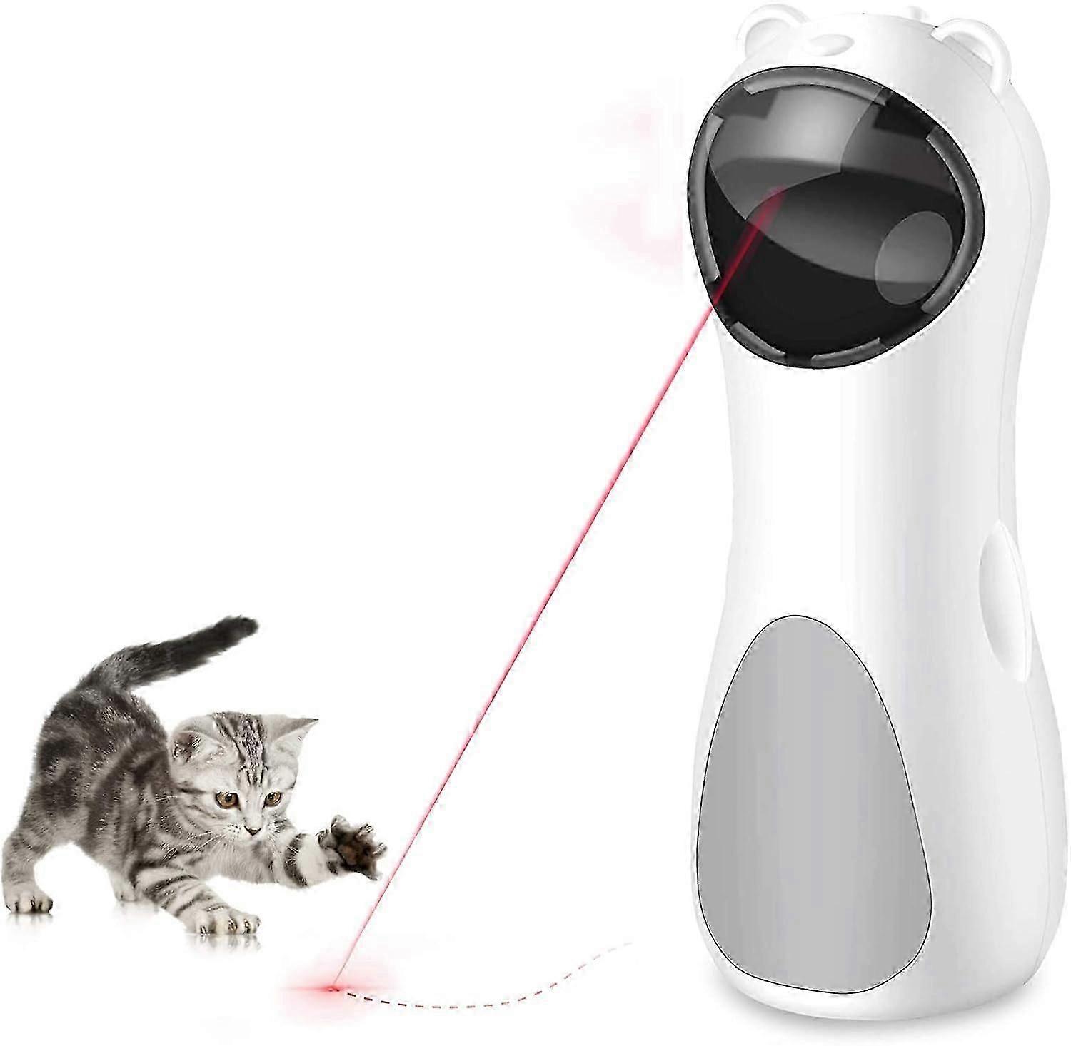 Cat Laser Toy Automatic, Kitten/Dog Interactive Toy-USB Charging Cat Toy With 5 modes , Automatic On