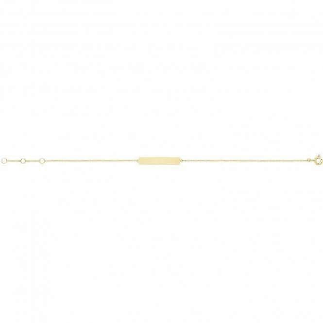 9ct Yellow Gold ID Chain Bracelet BR656