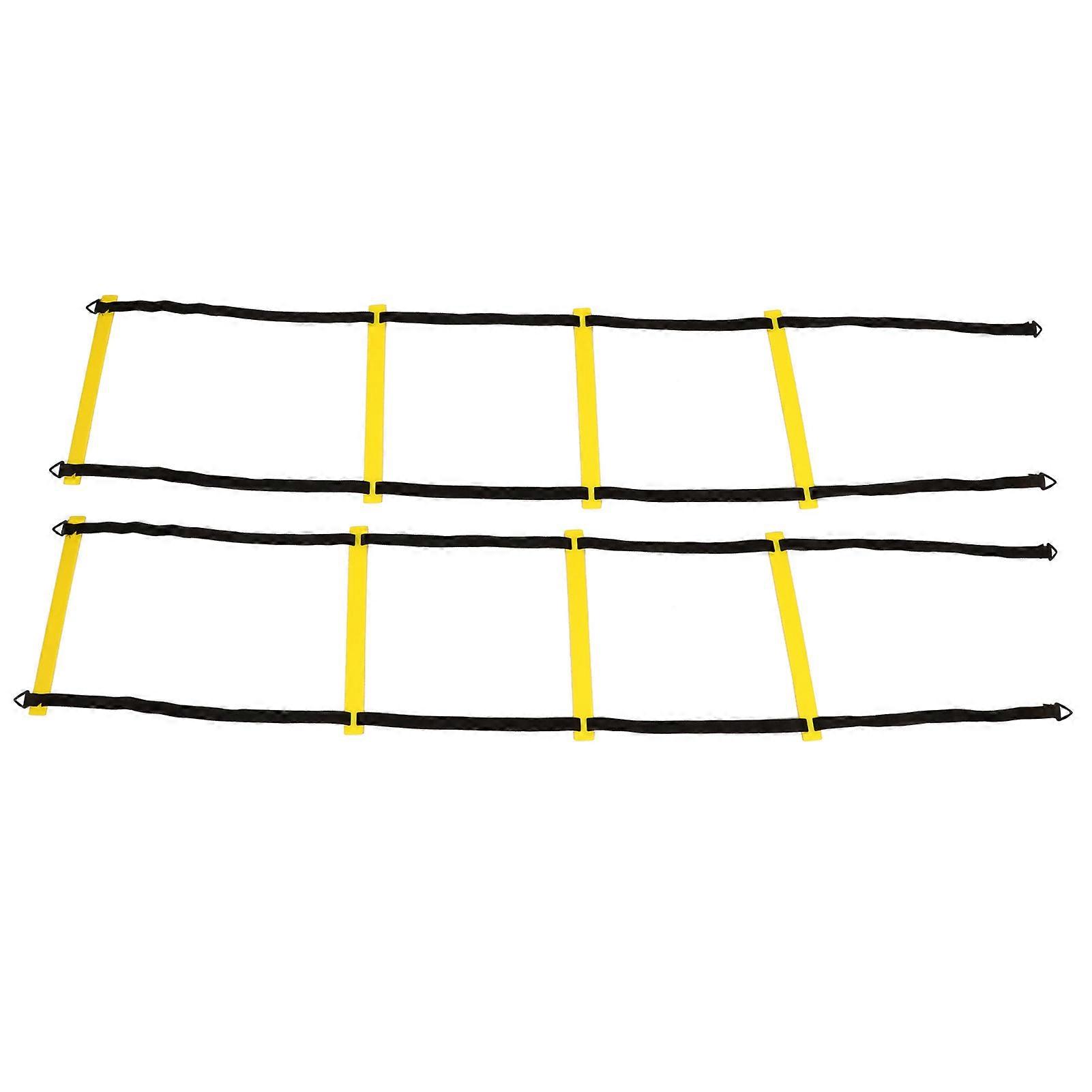2PCS Scala di allenamento per l'agilità PP e nylon con fibbia triangolare Borsa Attrezzatura per l'allenamento della velocità della scala per il calcio 