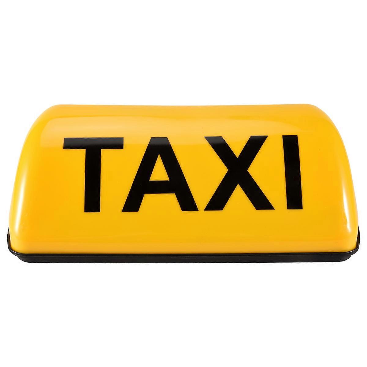 12V Waterproof Top Sign Magnetic Meter Cab Lamp Light LED - Yellow