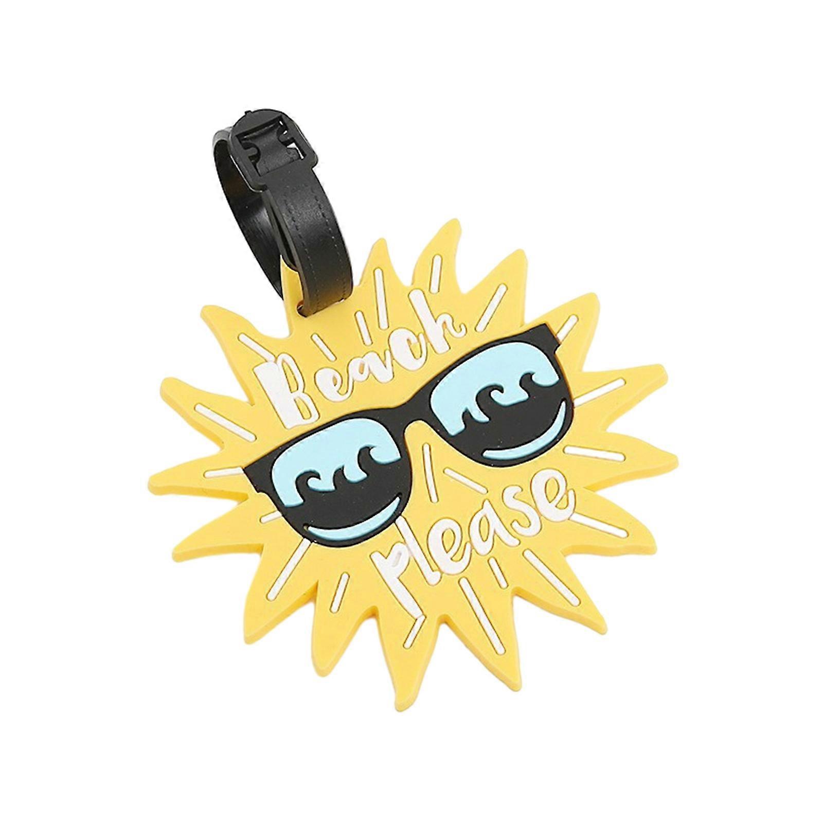 Suitcase Tags Cute Cartoon Luggage Tags Baggage Backpack Tags with Loop Name ID Address Card Travel Baggage Identifier