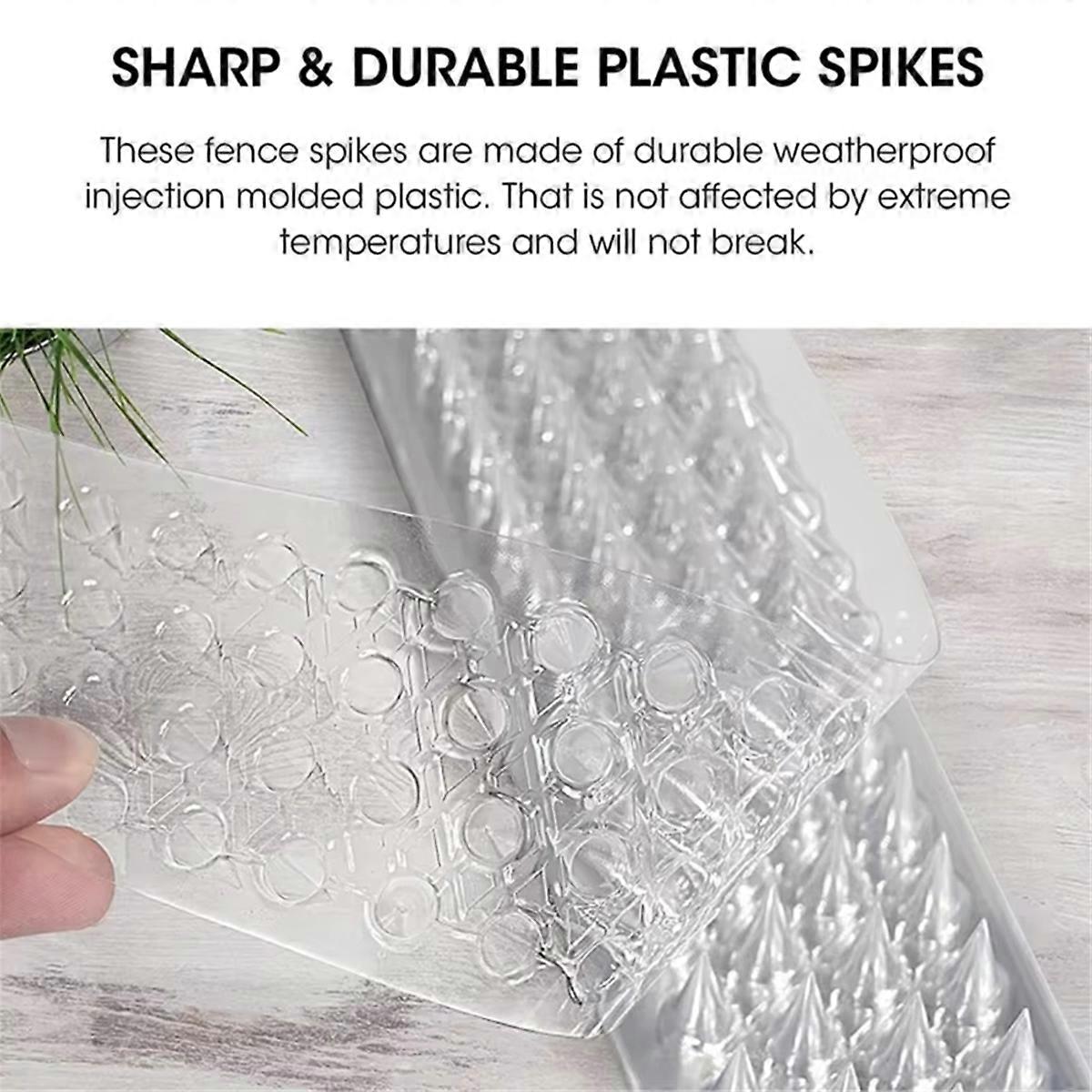 Spikes Repeller Cat Plastic Bird Repellent Anti Pigeon Anti-Bird Squirrel Garden Fences Control Tran