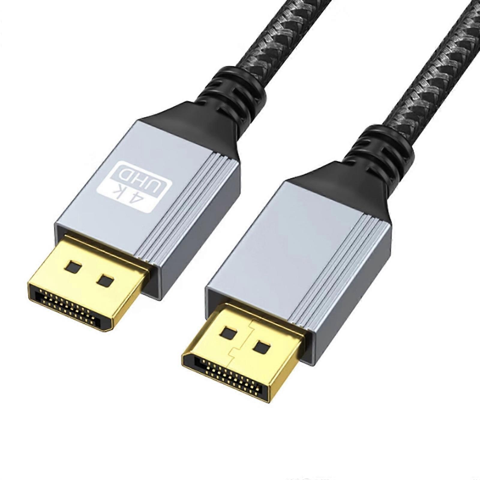 1m/2m/3.0m Long DisplayPort Cable Wire with Fast Speed Bandwidth Support 4K60Hz Enjoy Easy Video Experience