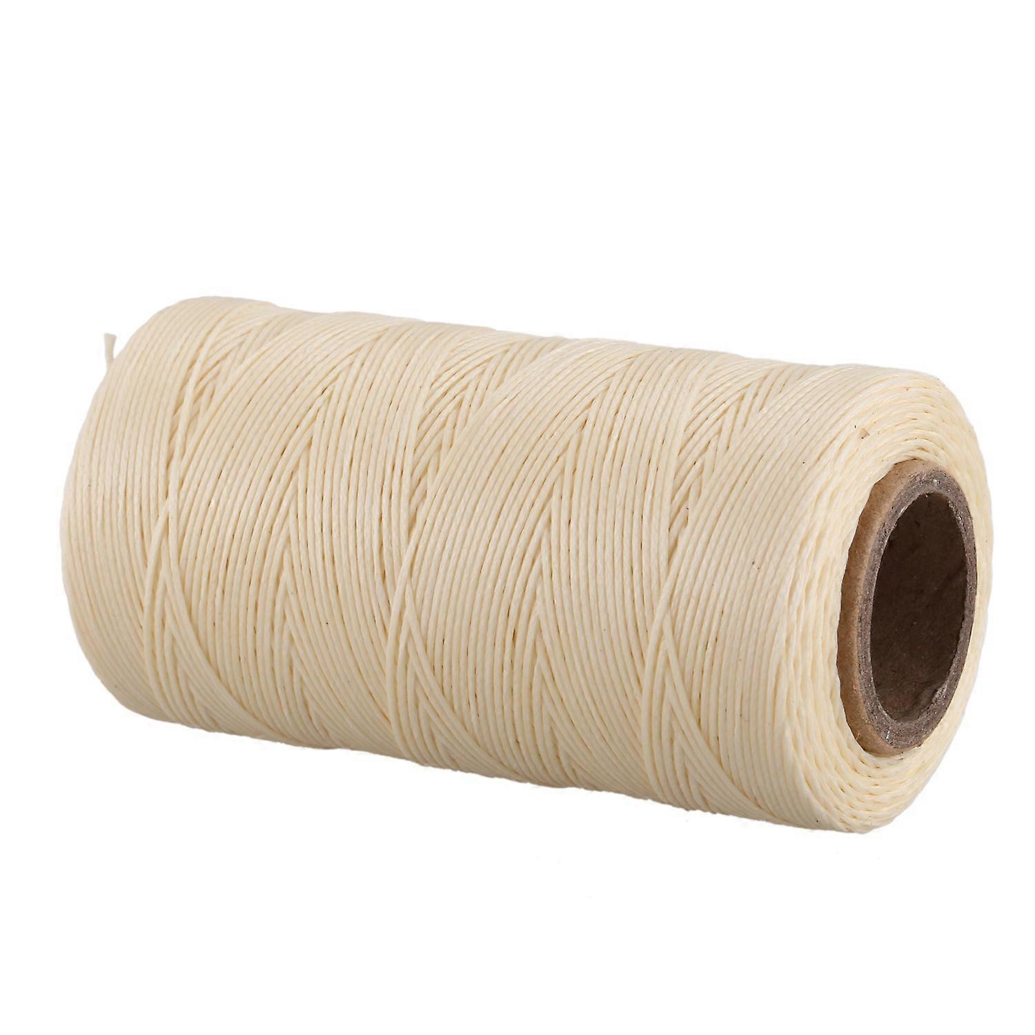260M 150D 1MM Leather Wax Thread Hand needle Cord Cream-Coloured