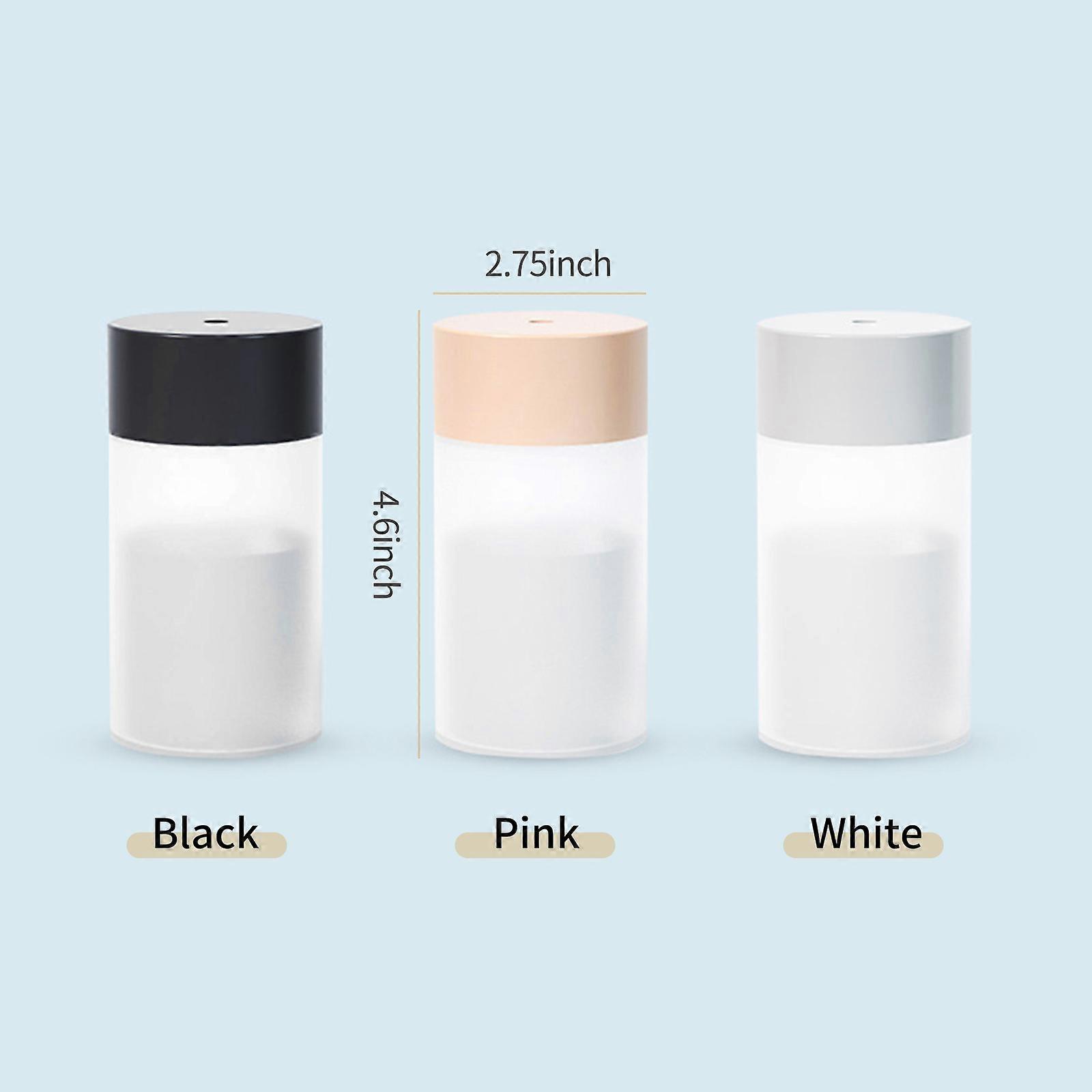 260mL Mist Humidifier Diffuser Portable Colorful Night Light Quiet Cool Humidifier Desktop USB Powered Waterless Auto-Off Humidifier for Home Travel 