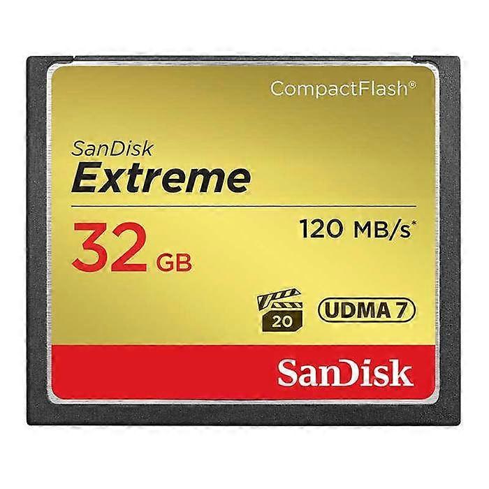 Flash memory card - SANDISK - Extreme Cf 120Mb/S 85Mb/S 32Gb
