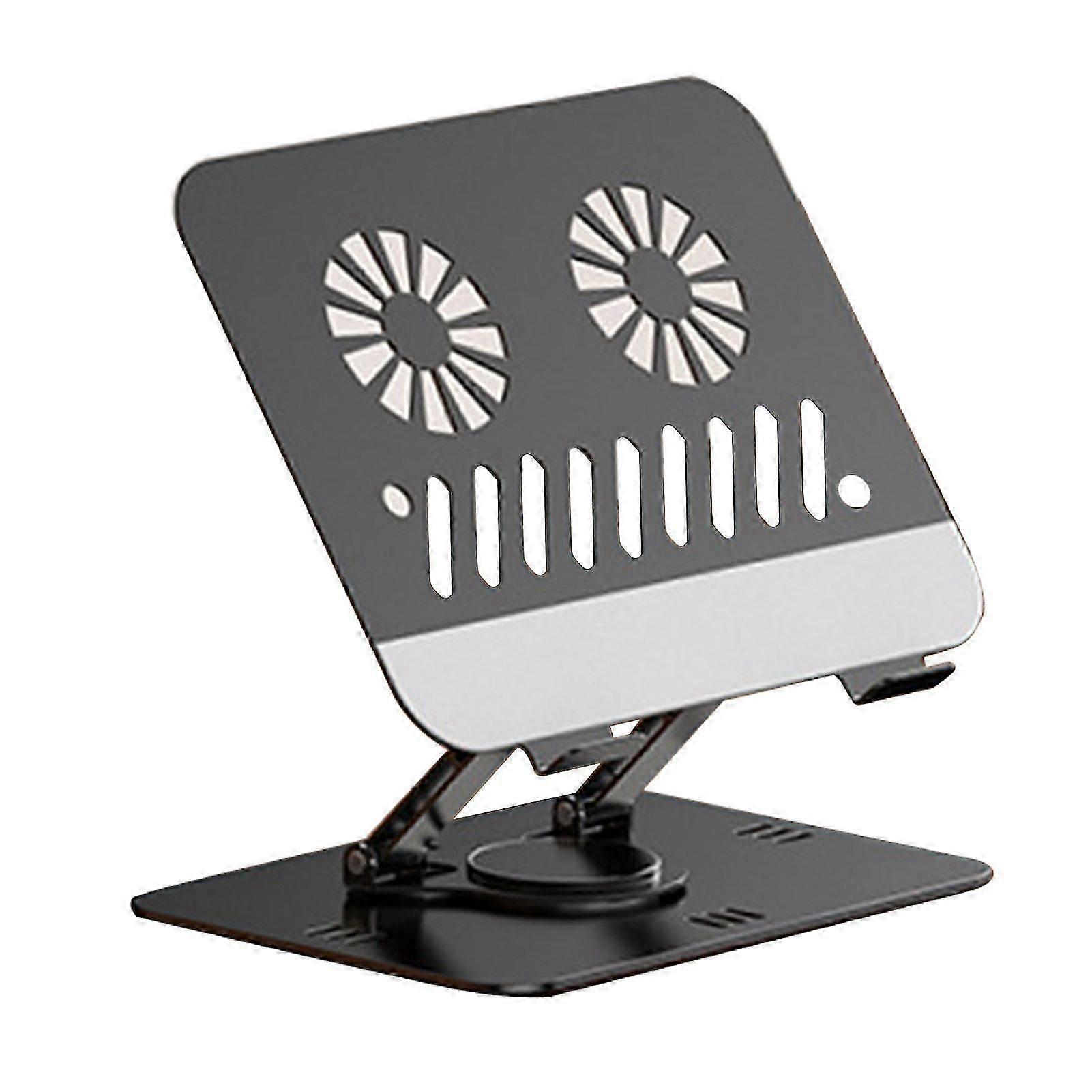 冷却機能付きポータブルコンピュータスタンド調整可能なデザイン高安定性360度回転ラップトップデスクスタンド