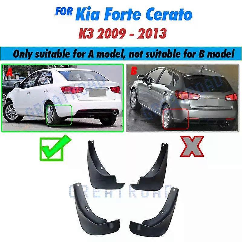 Compatible Car Mud Flaps For Kia Forte Cerato K3 2009-2013 Sedan Mudflaps Splash Guards Mud Flap Mudguards Fender Front Rear 2010 2011 2012