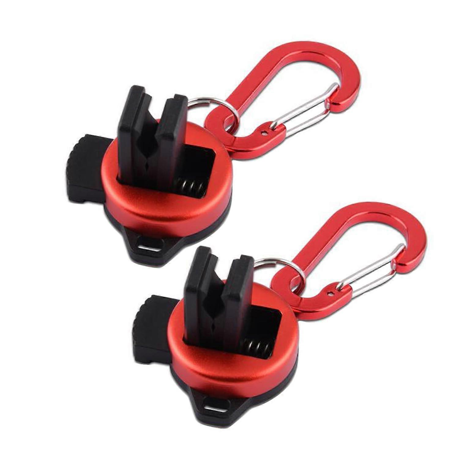 2 PCS Fishing Rod Wearable Clip Set for Rods Up to 12mm Diameter, Durable Material, Compatible with Most Fishing Gear