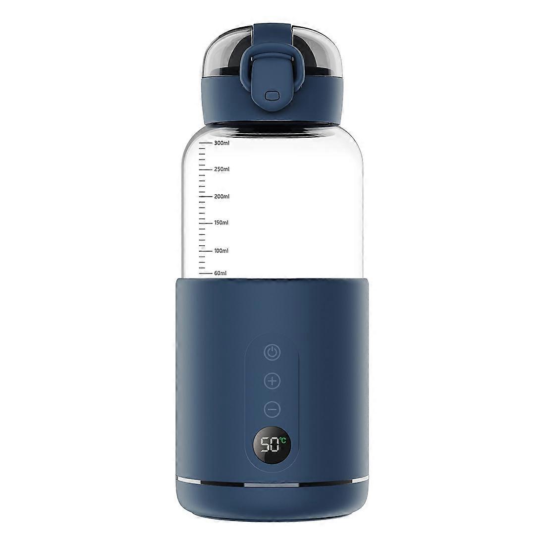 (New arrival) 300ml Wireless Instant Water Warmer Electric Kettle for Baby Formula With 5200 mAh Battery Capacity 300ml 5200 mAh (Blue)
