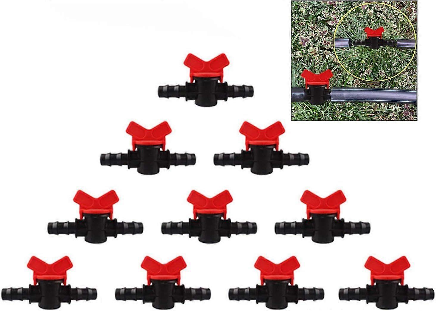 موصل صمام أنبوب المياه السريع - 10 قطع صنبور حديقة بلاستيكي (16 مم × 16 مم)
