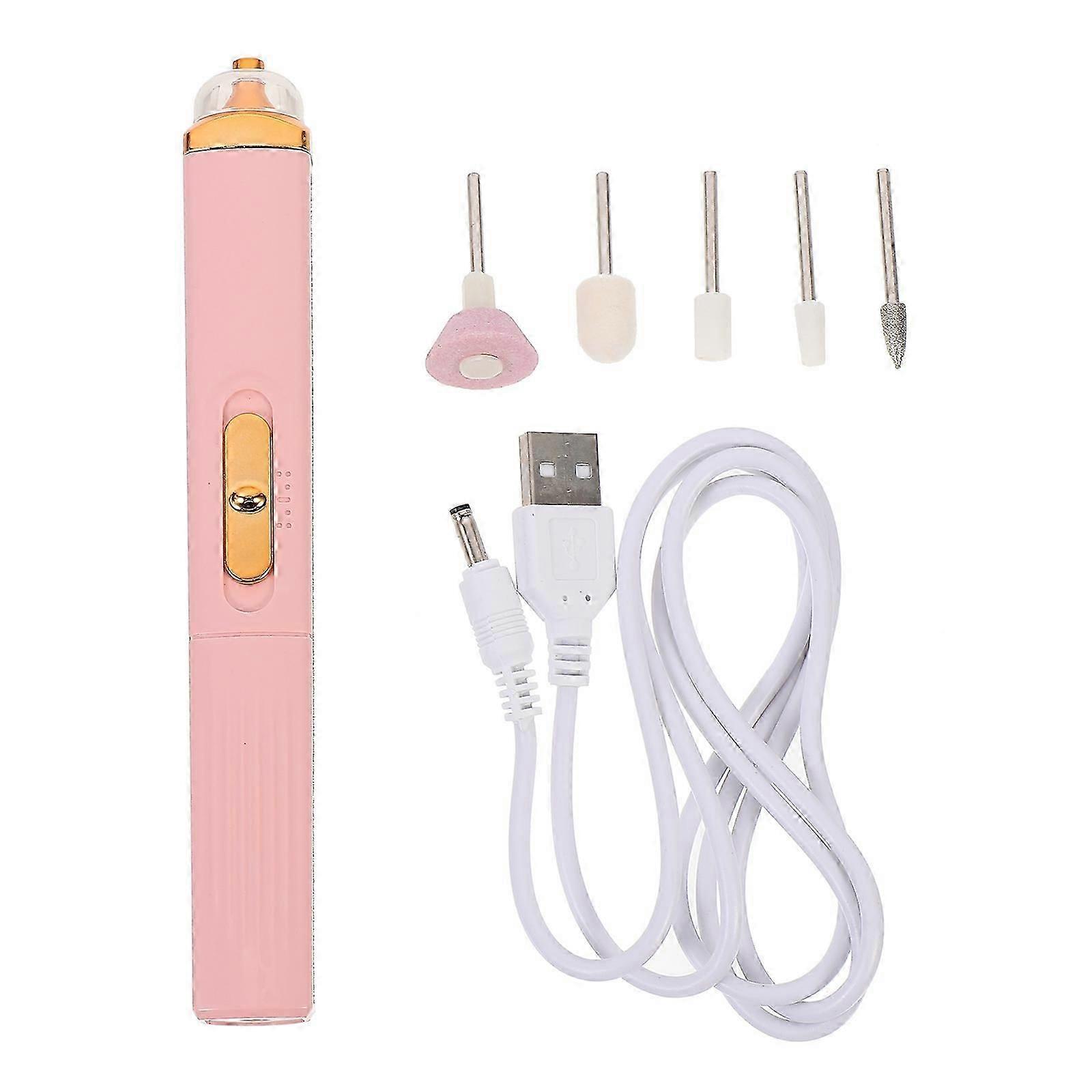 1 Set Nail Drill Kit Practical Nail Art Grinder Machine Kit Portable Nail Grinder