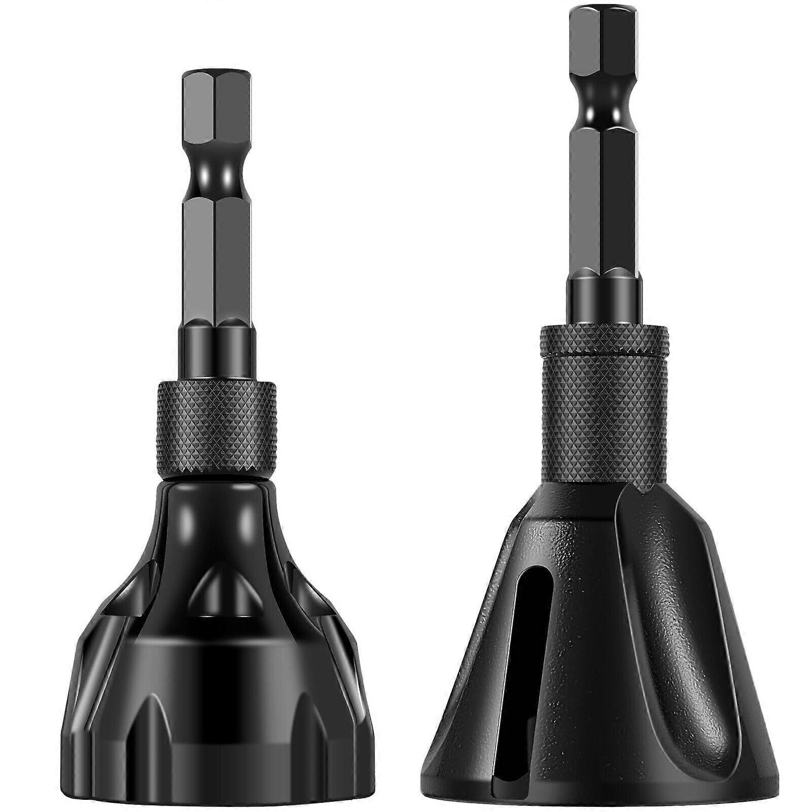 Hex Shank Burr Removal External Chamfering Tool Deburring Chamfer Drill Bit Tool 2-Piece Set