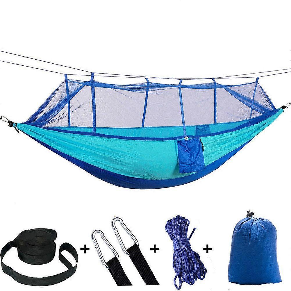 Hammock with mosquito net portable with bag and accessories for outdoor relaxation