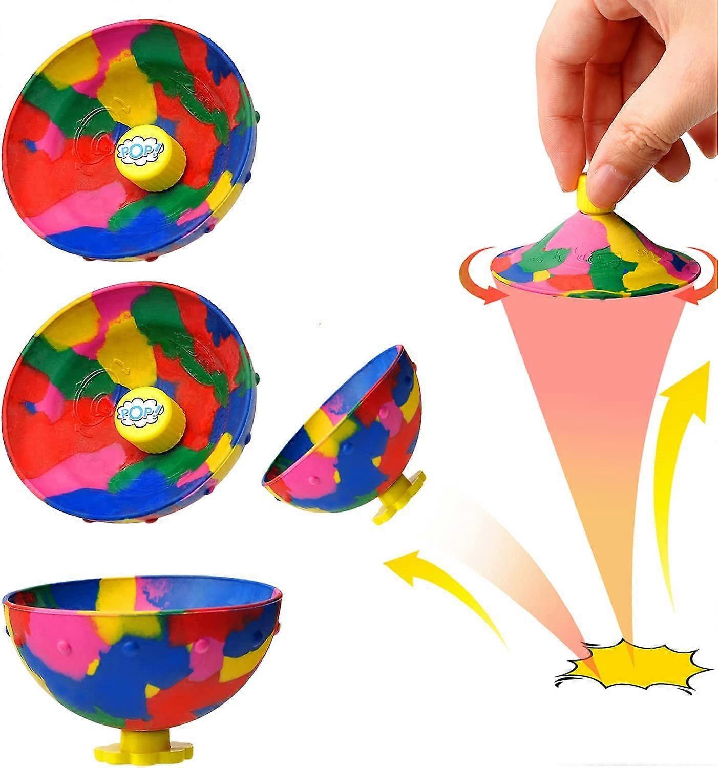 Camouflage bouncing ball bowl decompression vent toy (random color) 2 pieces(H-4)