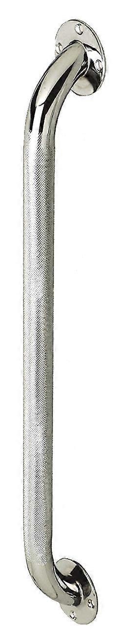 24 Inch Grab Bar Knurled Chrome, Non Slip Bathroom Safety Bar, Textured Grip