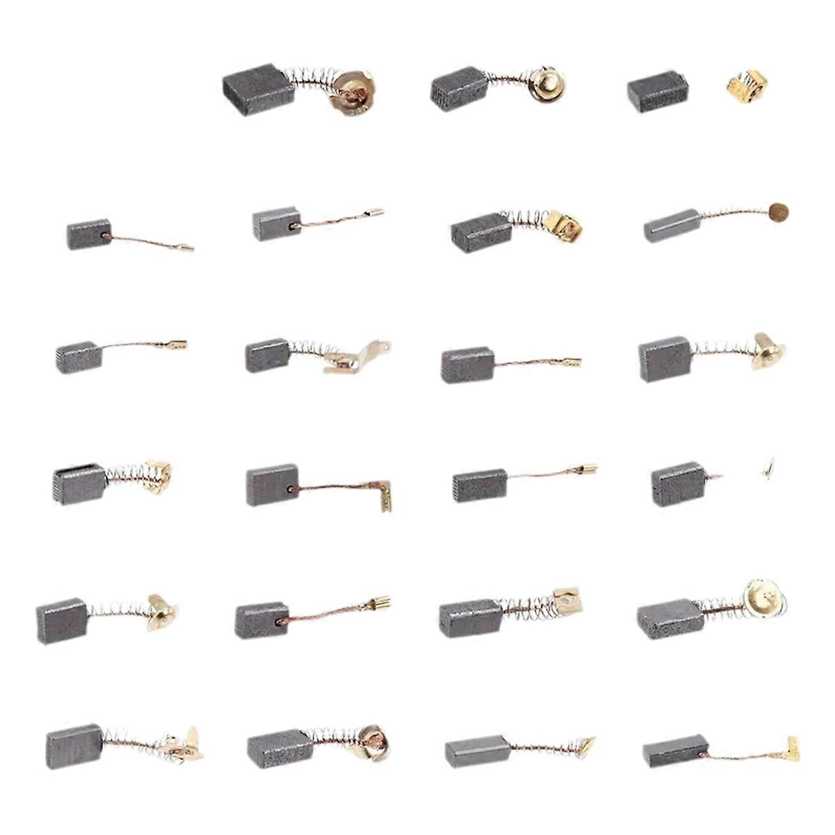 46Pcs Electric Motor Carbon Brushes 23 Different Sizes Carbon Brushes