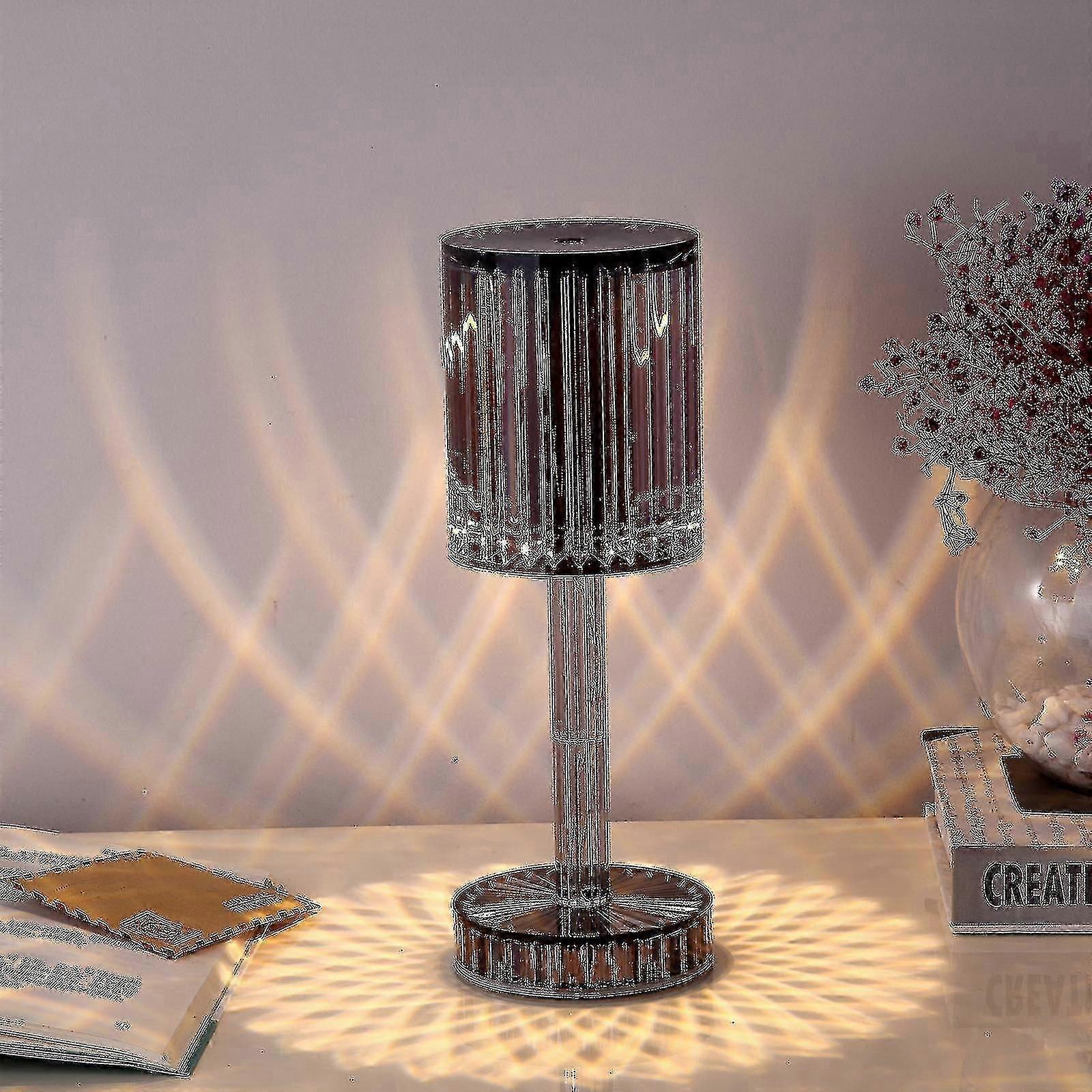 Touching Control Gatsby Crystal Lamp,9.6inch Crystal Cordless Table Lamp With Touch Control & Usb Port High Quality
