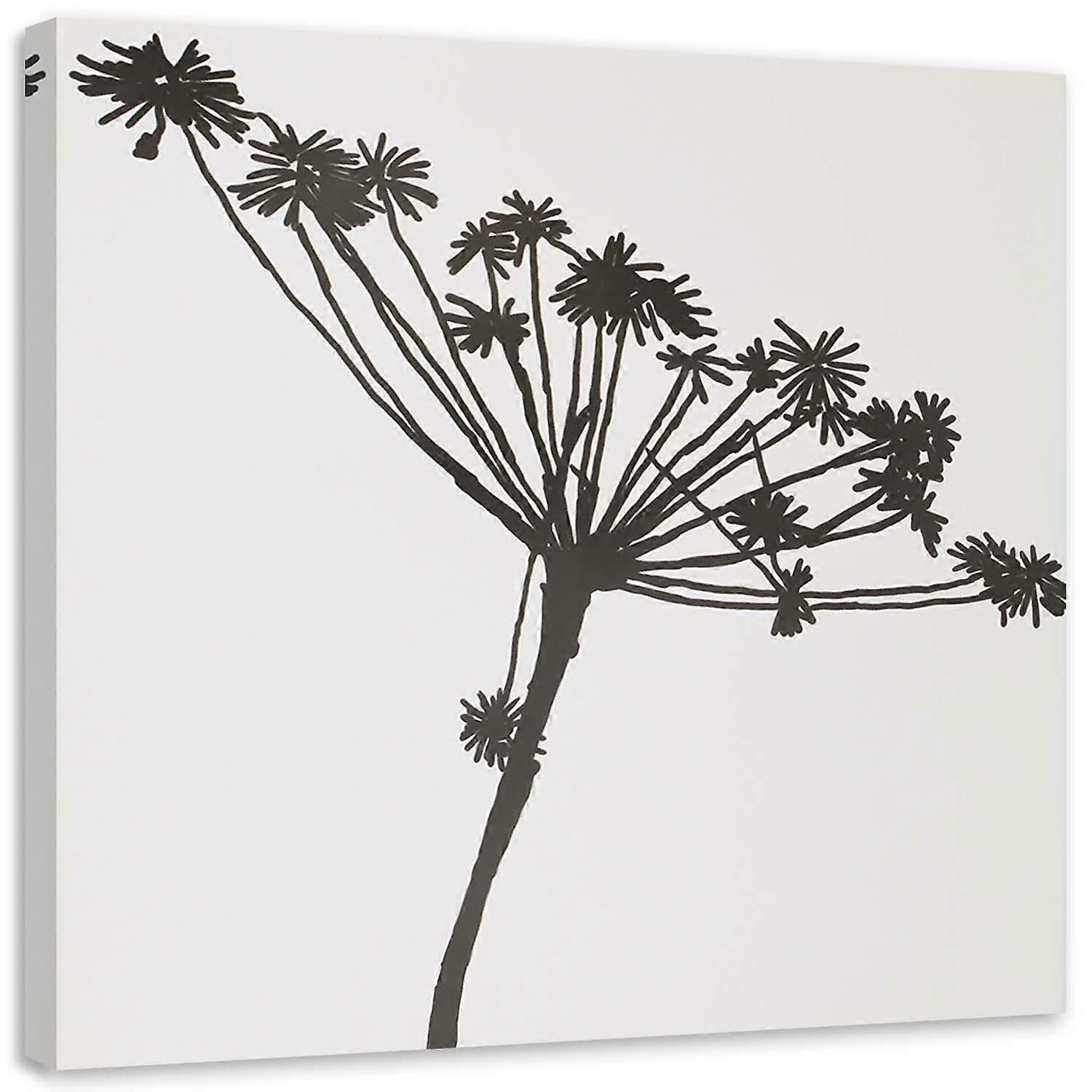 Lienzo, Sombra negra de Cyperus - 60x60