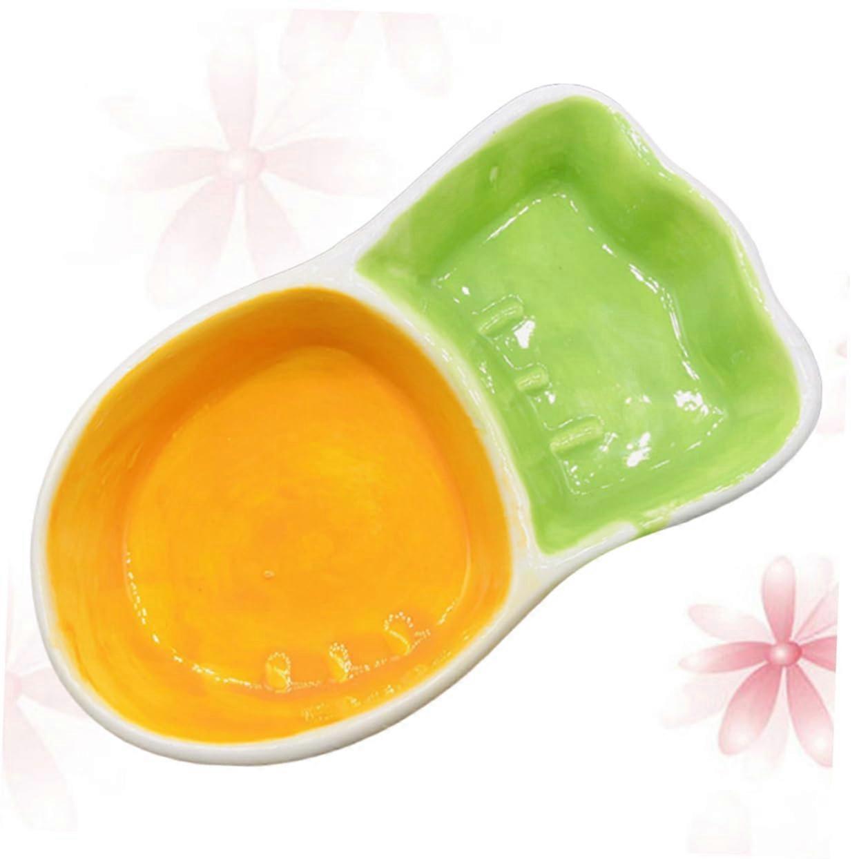 Custom Pet Feeding Bowl Set - 2 Pcs Ceramic Dog and Cat Bowls for Rabbits Easy to Clean Unique Design and Durable Style