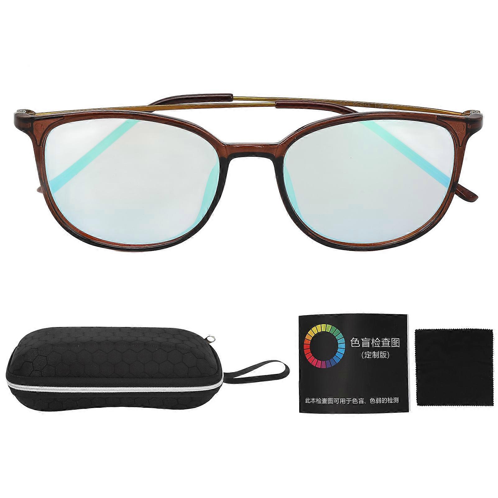 TR90 Red Green Color Blindness Color Weakness Correcting Enhancing Glasses for Indoor Outdoor