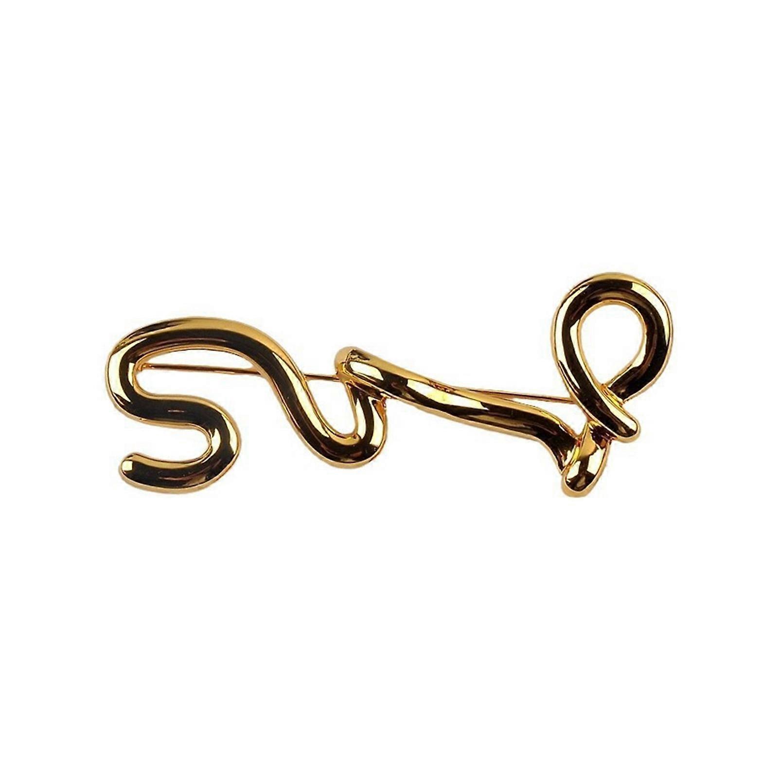 Fashionable Alloy Letter Brooch for Enhancing Your Look At Gatherings And Casual Setting With Craftsmanship Wear
