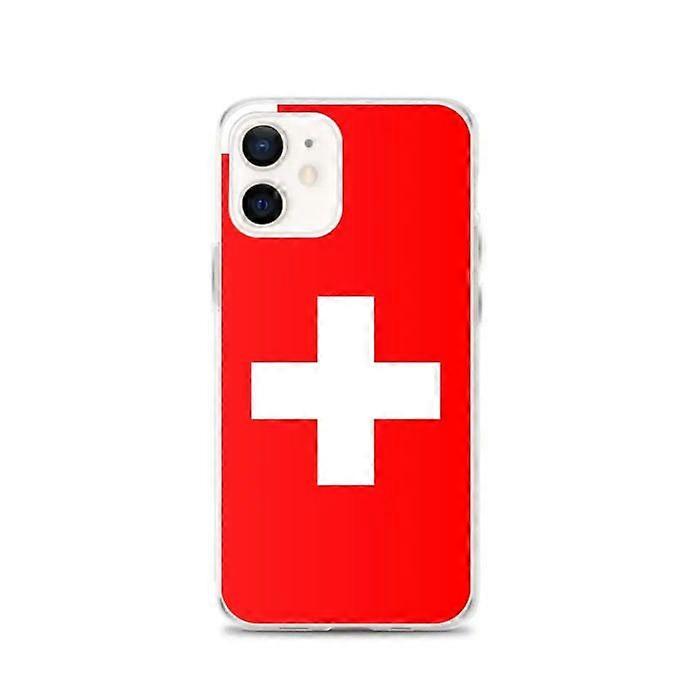 iPhone Case - Multicolor - Swiss Flag - Soft - Unique Design - Compatible with iPhone 12