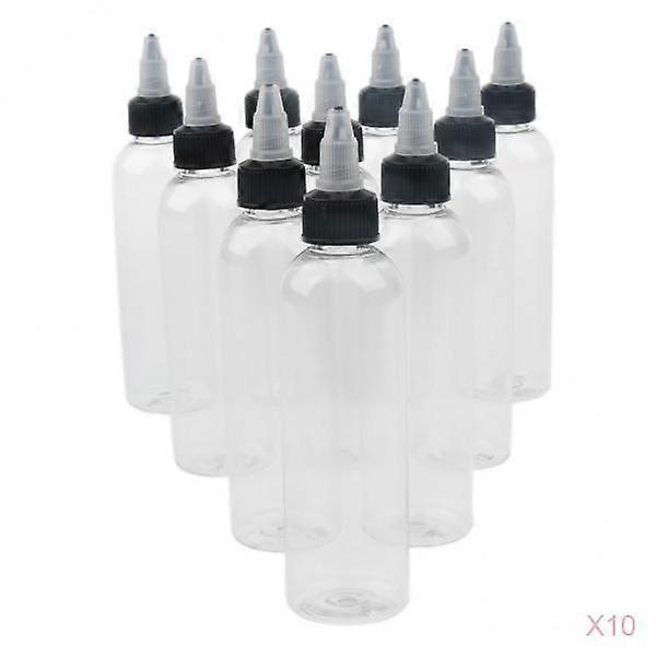 100 Plastic Empty Bottles Twist Nozzle Tip Applicators for Sauces Salad Glue