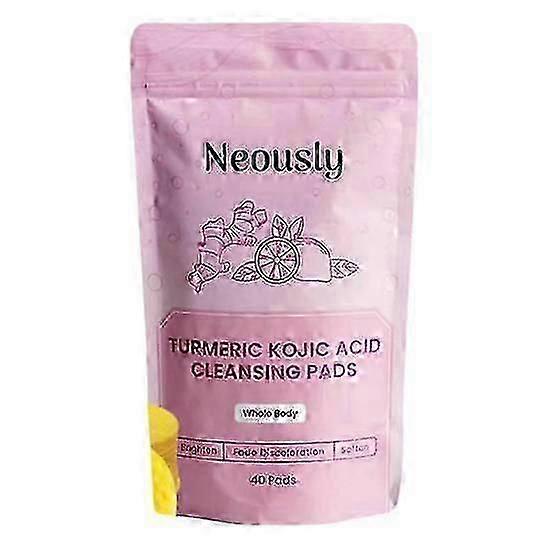 40/80 Pcs Face Cleaning Pads Neously Kojic Pads Deep Turmeric