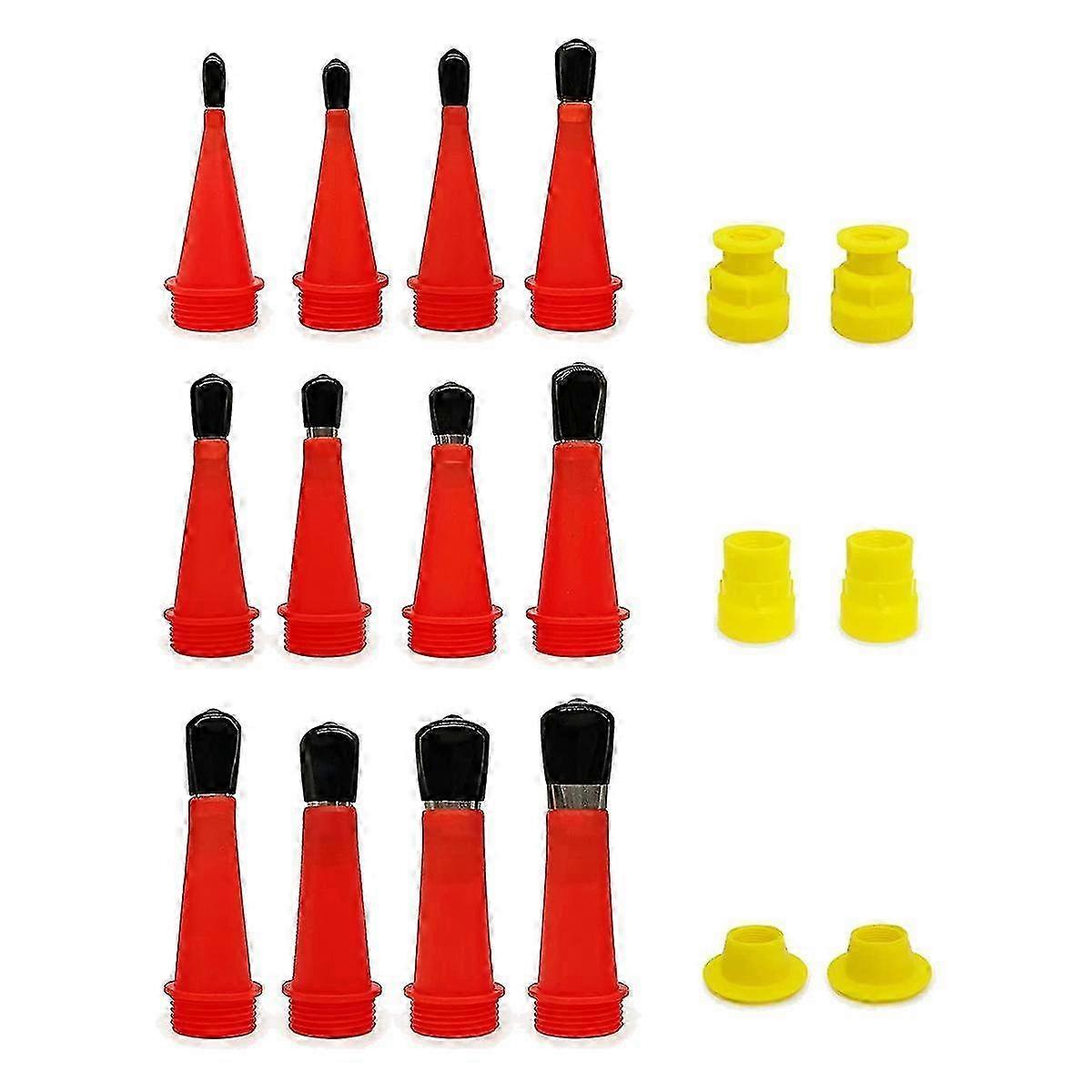 18 Piece Universal Stainless Steel Silicone Caulking Nozzle Applicator Finishing Tip Tool Set with