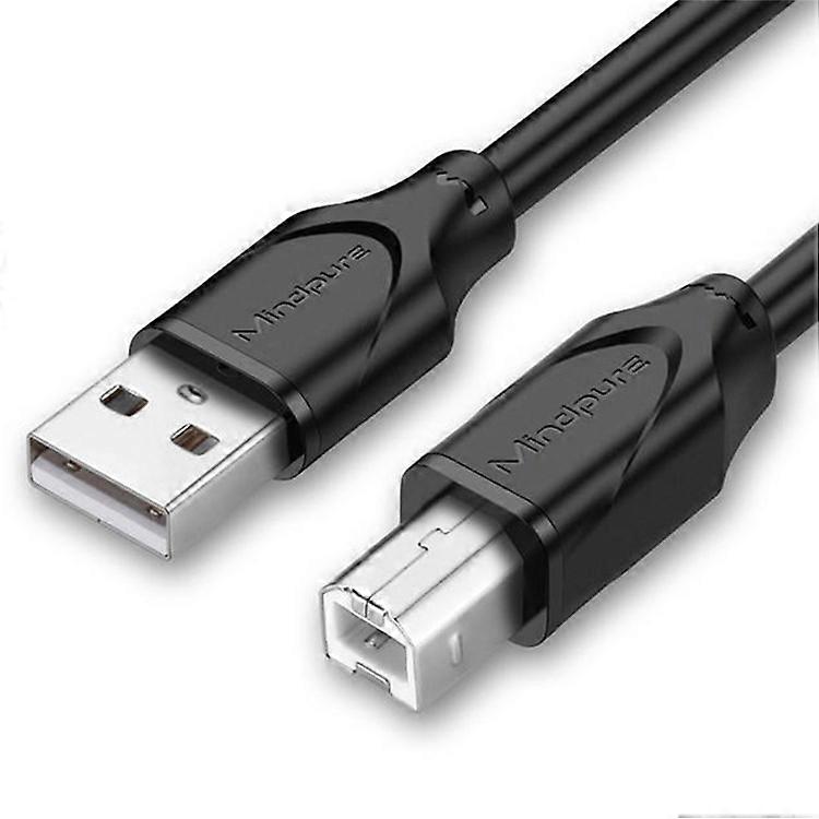 MINDPURE US002 2m USB2.0 Male to Square USB Type-B Male Printer Cable Computer Printing Connection Cord