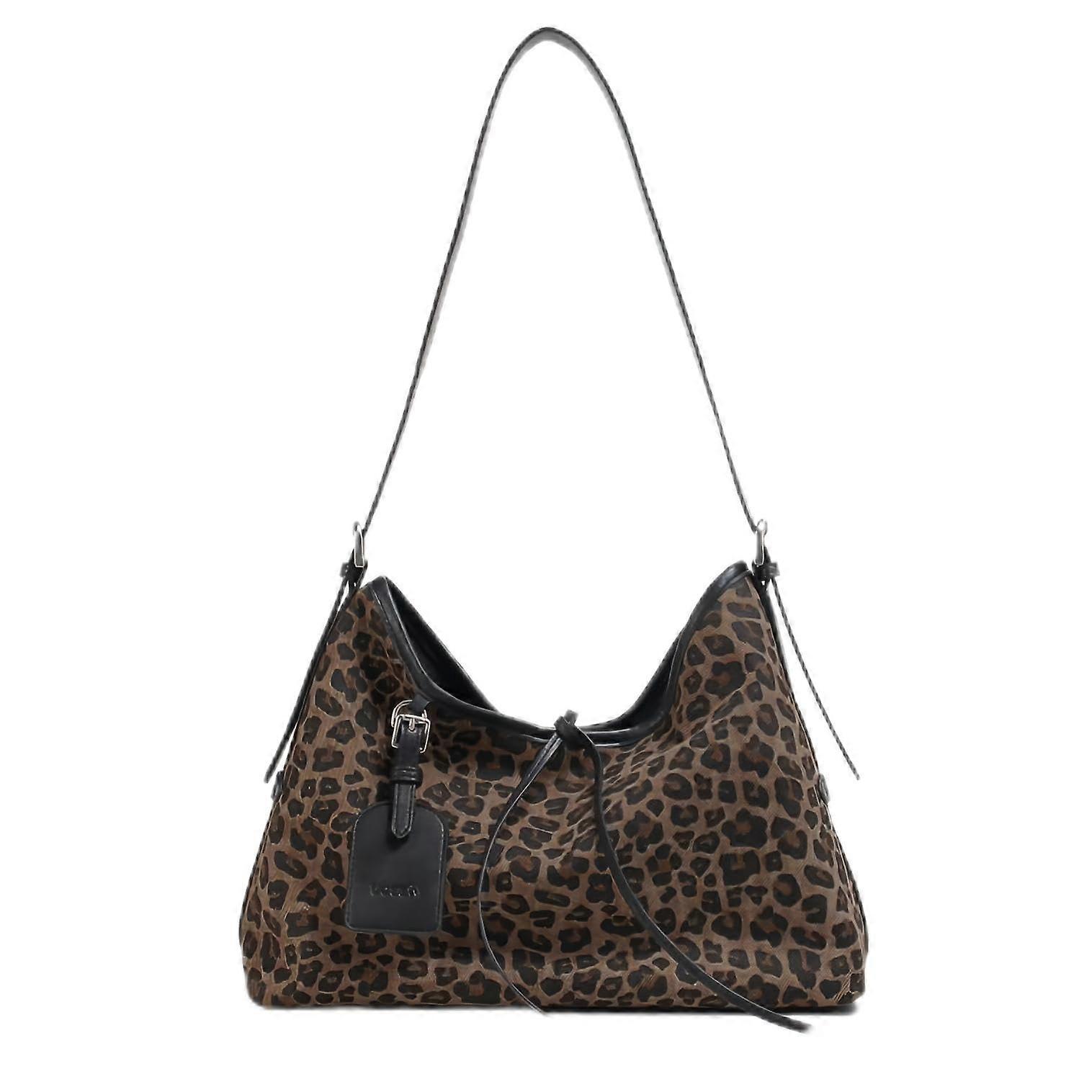 Leopard Print Tote Bags ,Cheetah Purse,Leopard Print Knitted Shoulder Bag