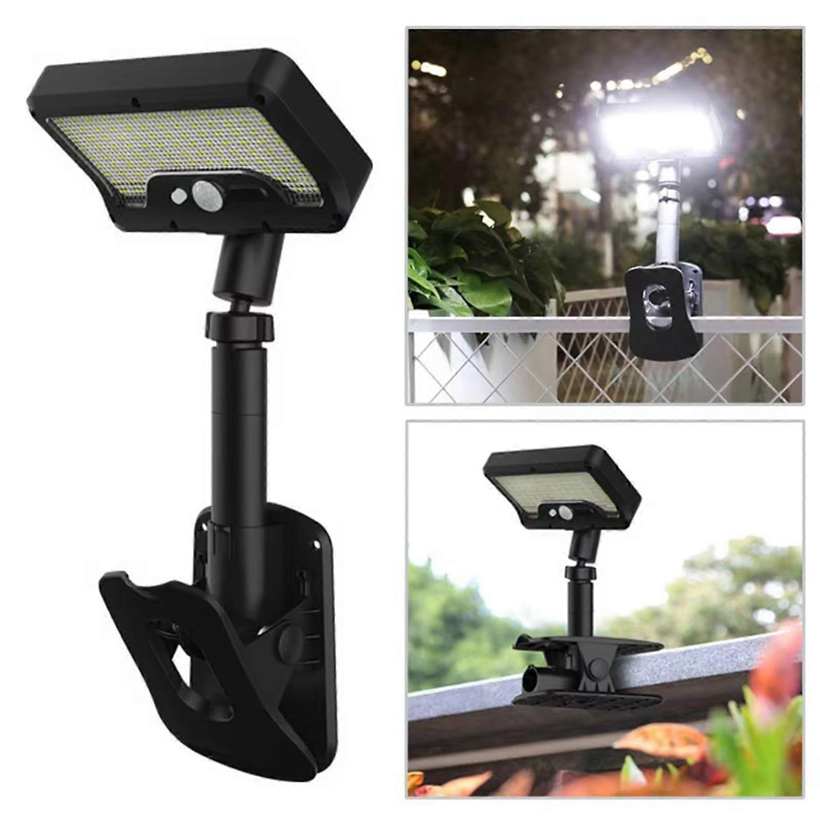Clip On Solar Lights Outdoor with Motion Sensor - 92 LEDs 600LM Solar Fence Lights