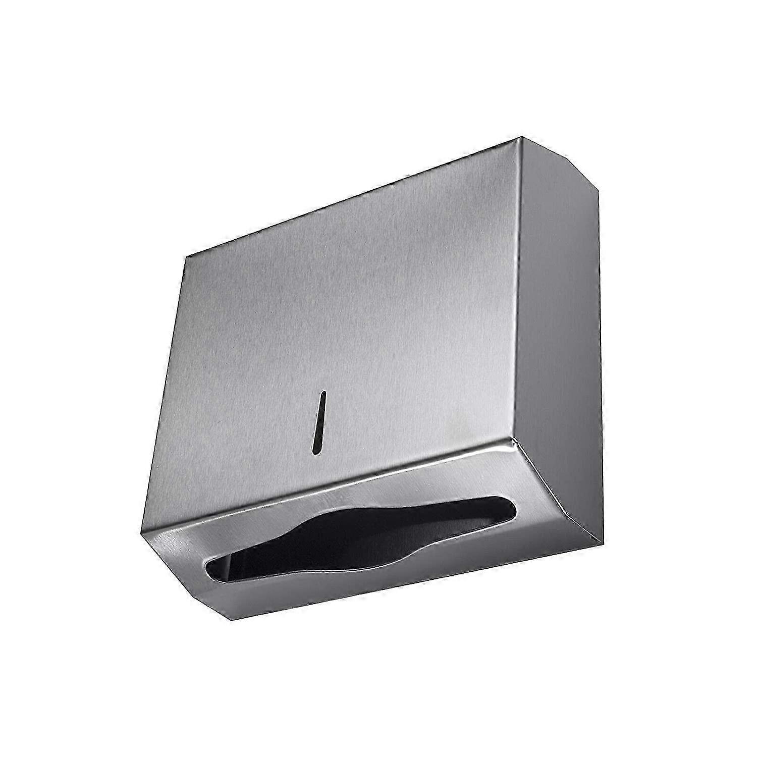 Distributeur d’essuie-mains verrouillable en acier inoxydable en 2 tailles (250-400 feuilles)
