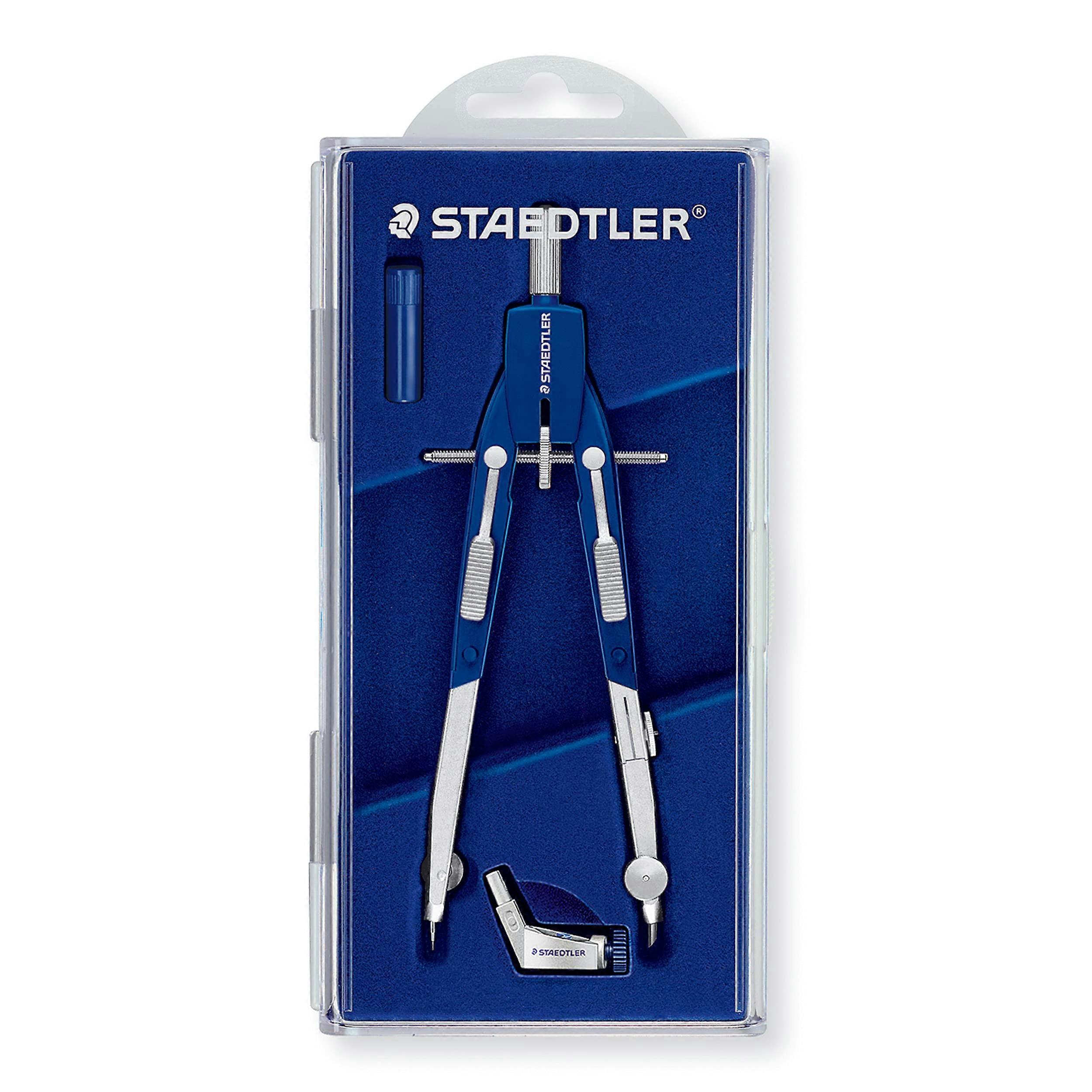 55201 552 Comfort Spring Bow Compass Blue Silver Standard Adjustable Drawing Tool
