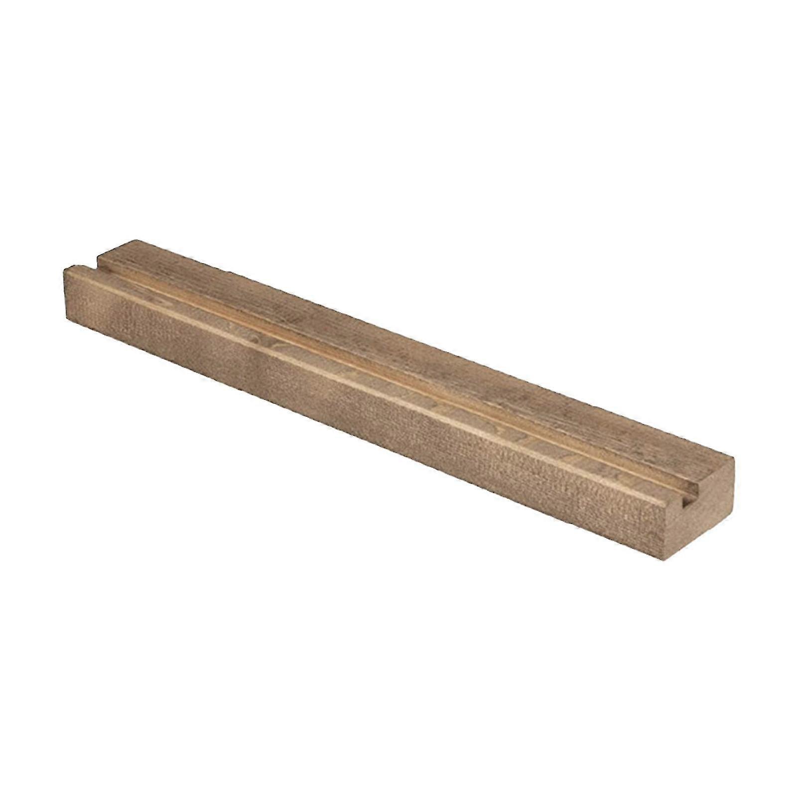 Wall Mounted Wooden Record Rack Home Display Stand Floating Shelf for Office Albums