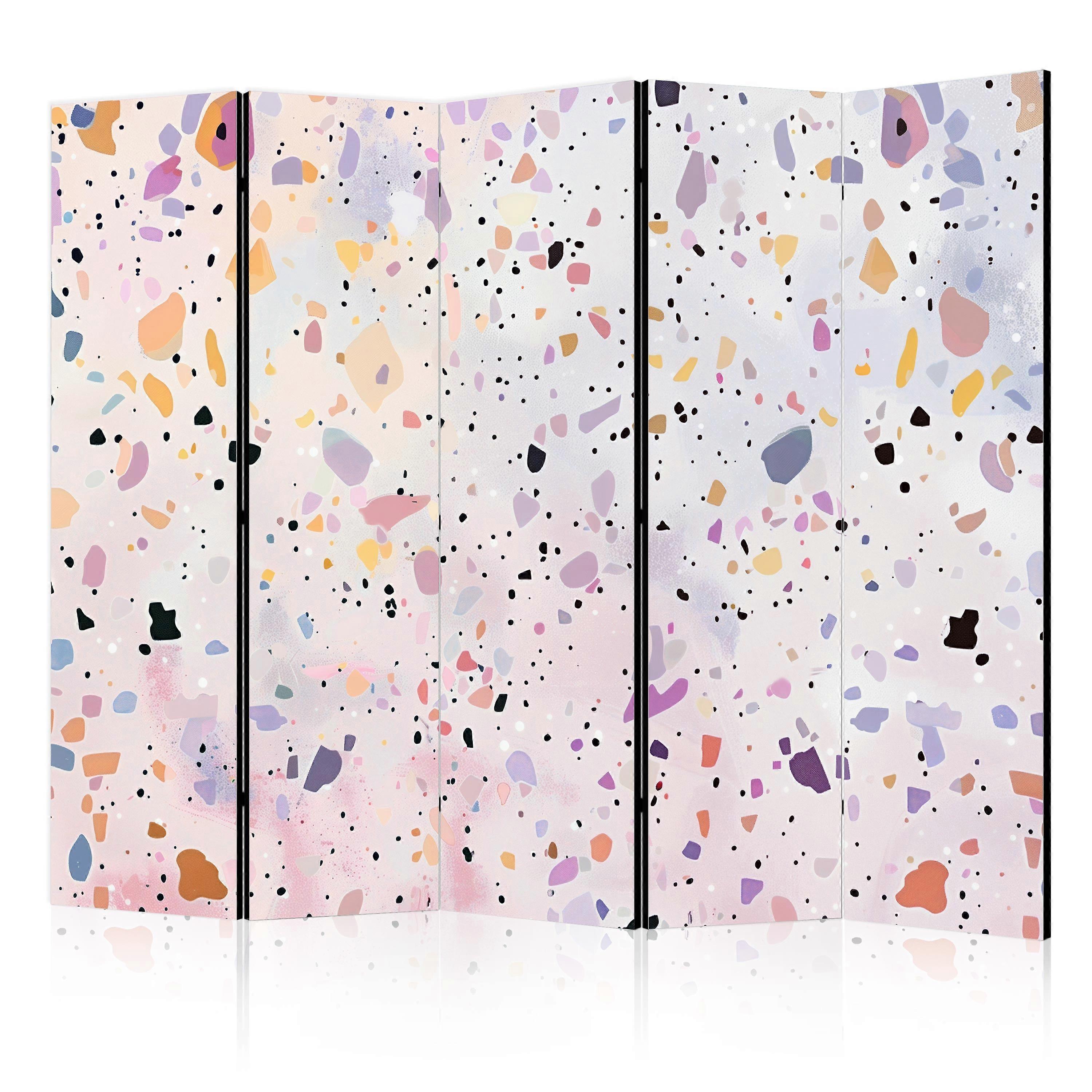 Screen - Confetti Style Terrazzo: Violet-Pink Colorful Pattern