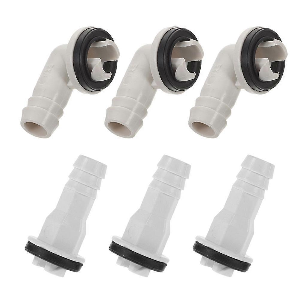 Air Conditioning Pipe Fitting Ac Hose Tube Connector Cover Efficient Drainage 6Pcs