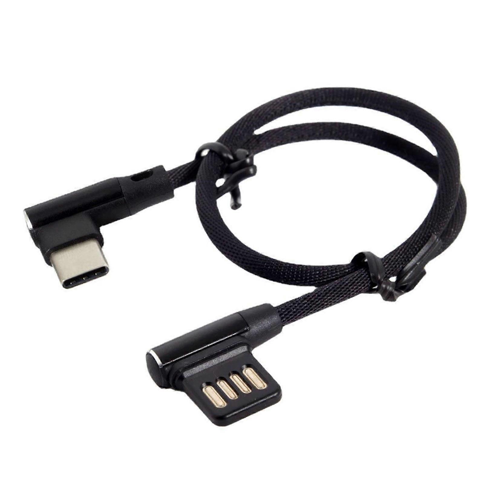 Durability USB C Type C Angled 90Degree Data Cable 15Cm/5.91inch For Phones Tablets Fast Charging Electronics Devices Multicolor