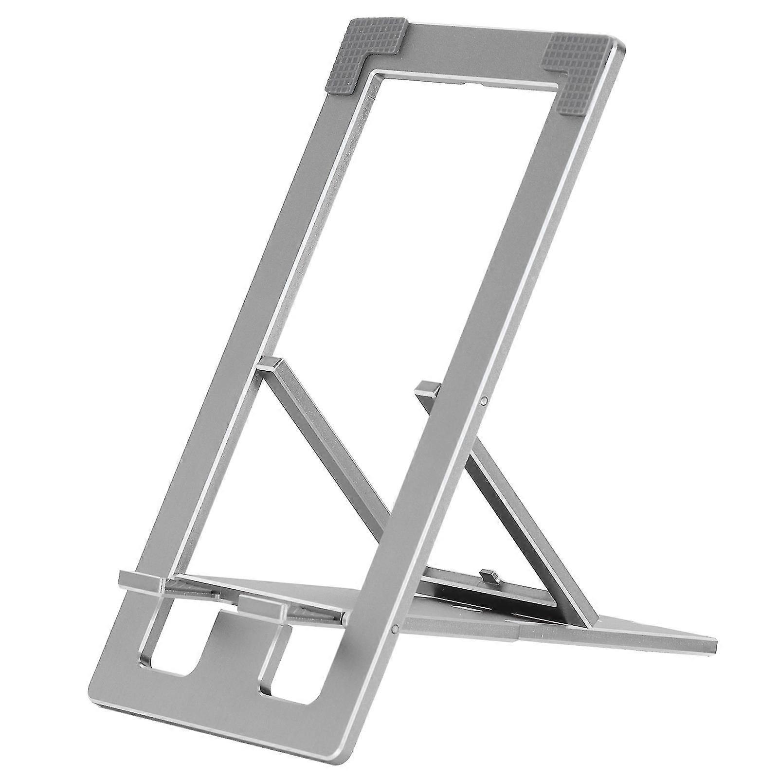 Adjustable Foldable Metal Phone Stand for Desk, Tablet Holder, Grey