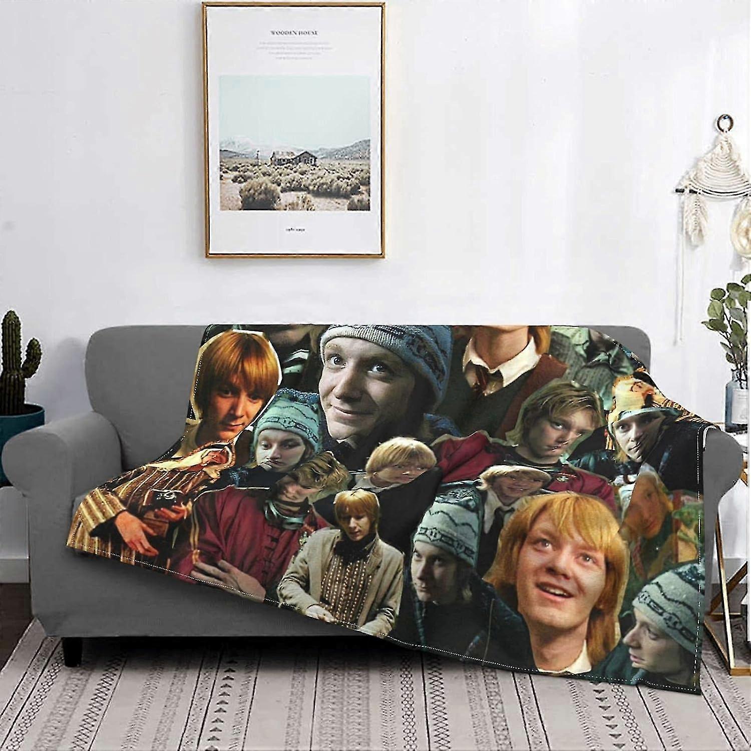 2025 Fred and George Weasley Sherpa Super Soft Mini Flannel Blankets Lightweight and Comfortable Flannel Blankets for ChildrenAdults to Throw Blankets