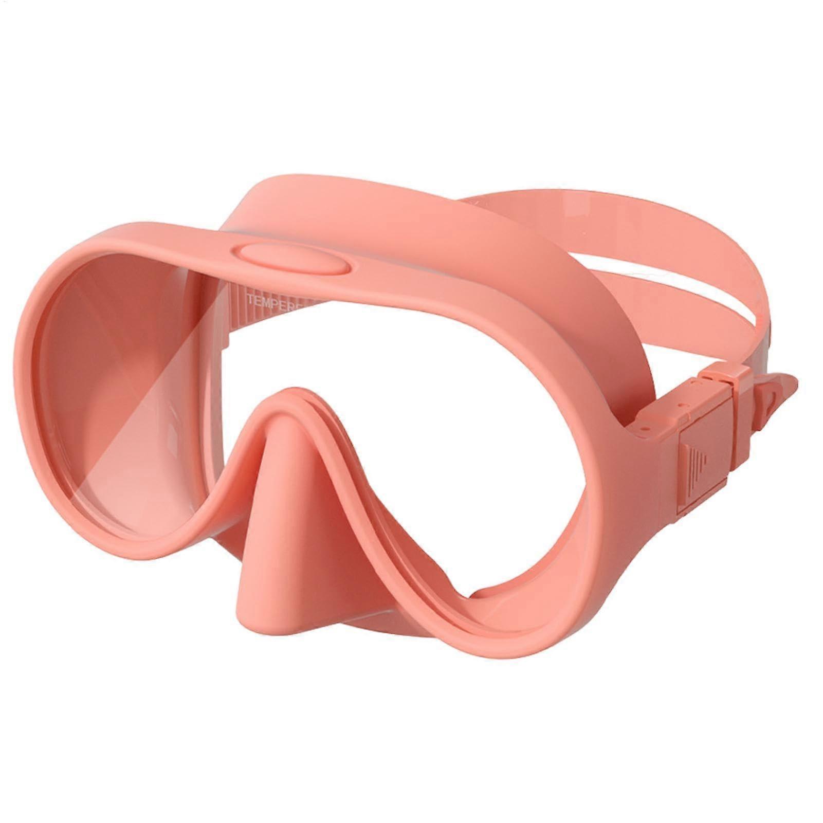 Kids Swimming Goggles Adjustable Swimming Goggles Anti Fog HD Tempered Glass Lens Nose Guard Leakproof Design for Kids Water Feature 4.5 x 4 Inch rose