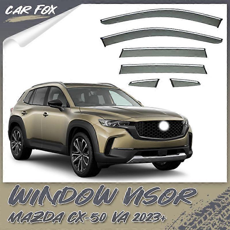 חל על מאזדה CX-50 2023+ מגן חלון לרכב מקלטי סוכך שמשה קדמית חלון צד גשם שמש צל אביזרי רכב סטיילינג לרכב