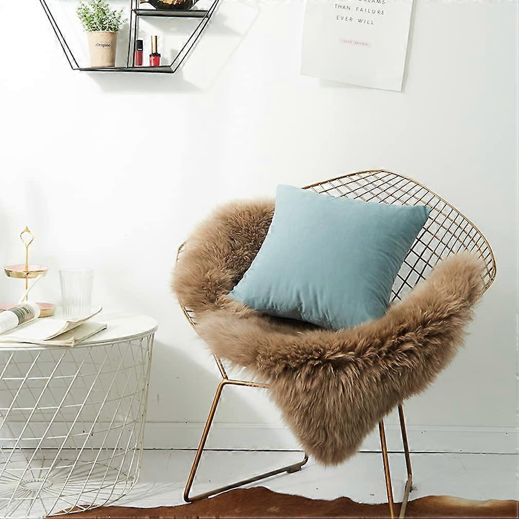 Simple Lishu Cushion Covers Nordic Cushion Dual Use Without Cushion Core Sofa Cushion Set Home Decoration 2 Pieces Distressed Blue 40 x 40 cm